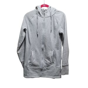 Mondetta Sport Cotton Blend Zip-Up Grey Jacket - S